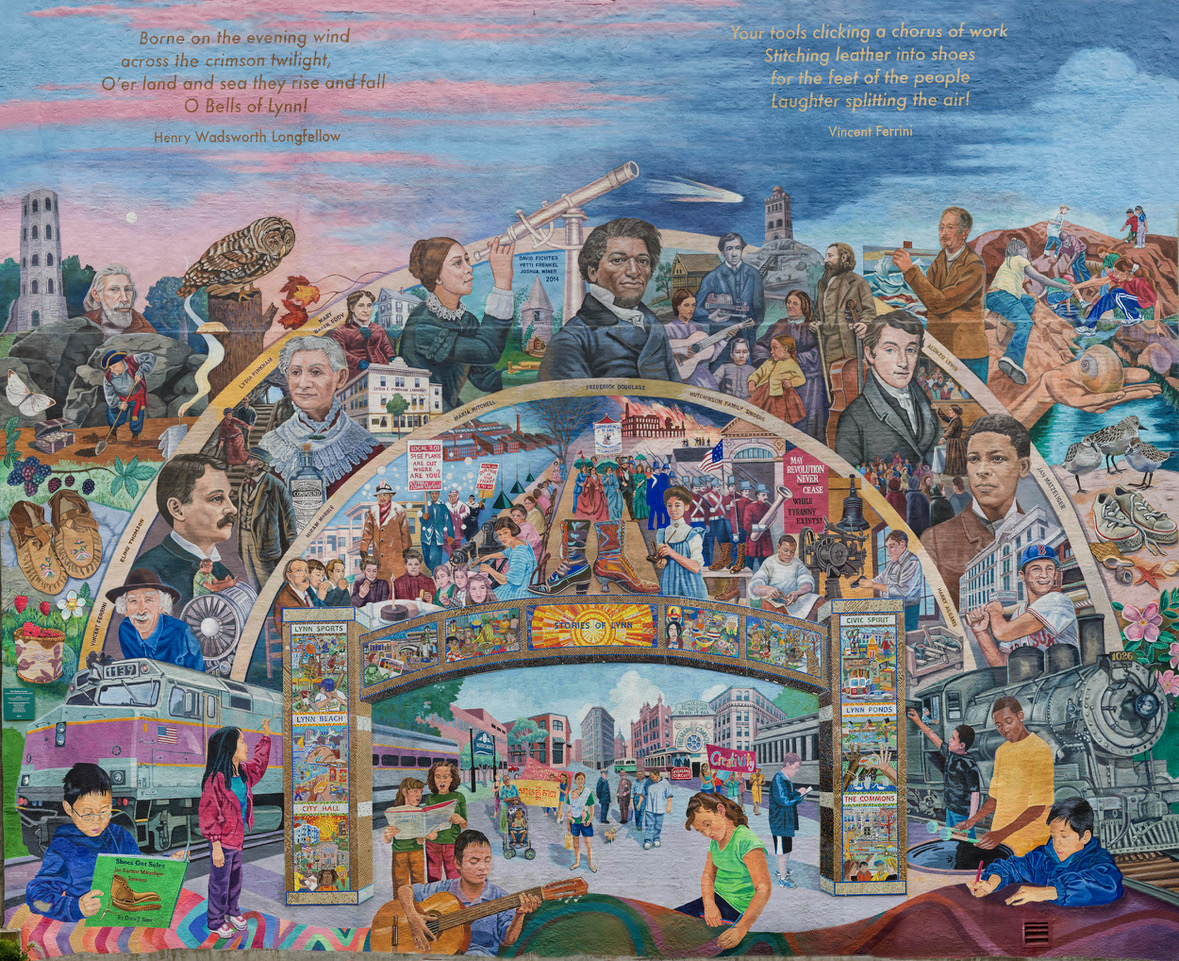 Featured image for “Central Square –  LYNN STORIES MURAL”