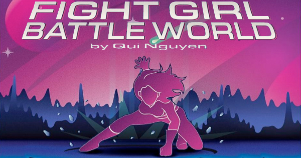 a poster for a fight girl battle world.