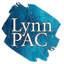the lynn pac logo on a black background.