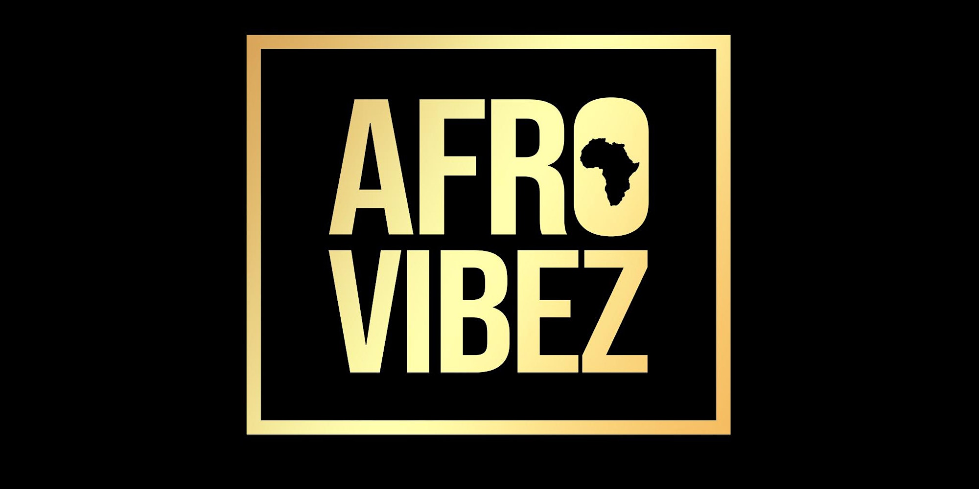 afro vibez logo on a black background.