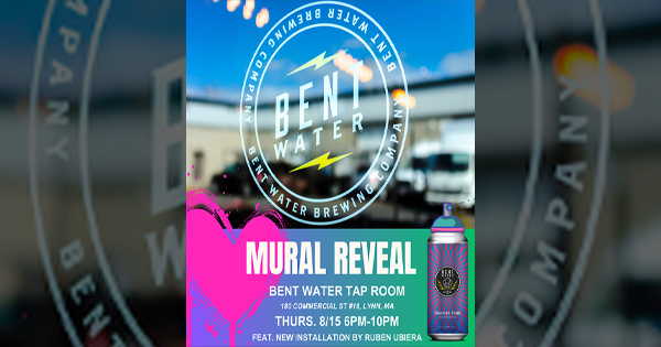 **Join Us for an Unmissable Mural Reveal Event!**

📅 **Date:** Thursday, August 15th  
🕕 **Time:** 6 PM - 10 PM  
📍 **Location:** Bent Water Tap Room

Get ready to experience the stunning new mural by acclaimed artist Ruben Ubiera. Mark your calendars and be there to witness this incredible piece of art come to life!

**Why You Should Attend:**
- Discover a breathtaking new installation
- Enjoy great company and craft drinks
- Support local art and culture

Don’t miss out on an evening filled with creativity, community, and celebration! See you at Bent Water Tap Room.