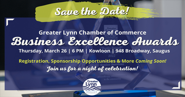 A vibrant flyer invites Essex County’s community to the Business Excellence Awards, March 26, 6PM at Kowloon. Join the celebration!.