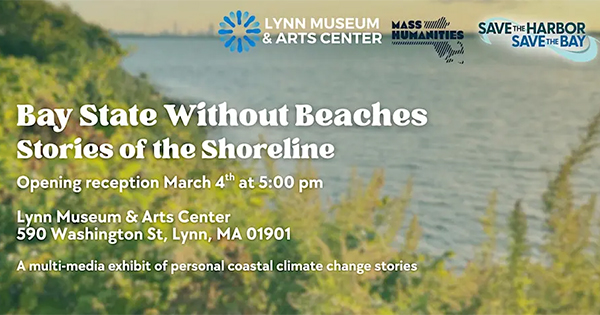 A vibrant promo for "Bay State Without Beaches" at Lynn Museum & Arts Center, spotlighting Essex County’s creative shoreline community.